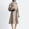 Trenchcoat med belte i ull Trenchcoat med belte i ull