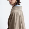 Trenchcoat med belte i ull Trenchcoat med belte i ull