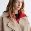 Trenchcoat med dobbeltspent Trenchcoat med dobbeltspent