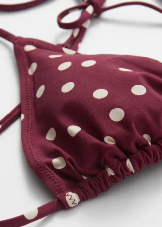 Triangel-bikini med halterneck