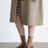 Tykke loafers i skinn