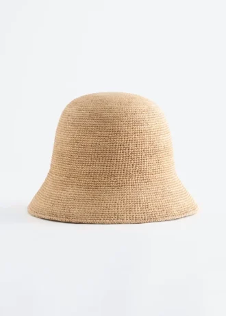 Vevd stråbøttehatt