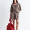 Voluminøse shorts i boxerstil